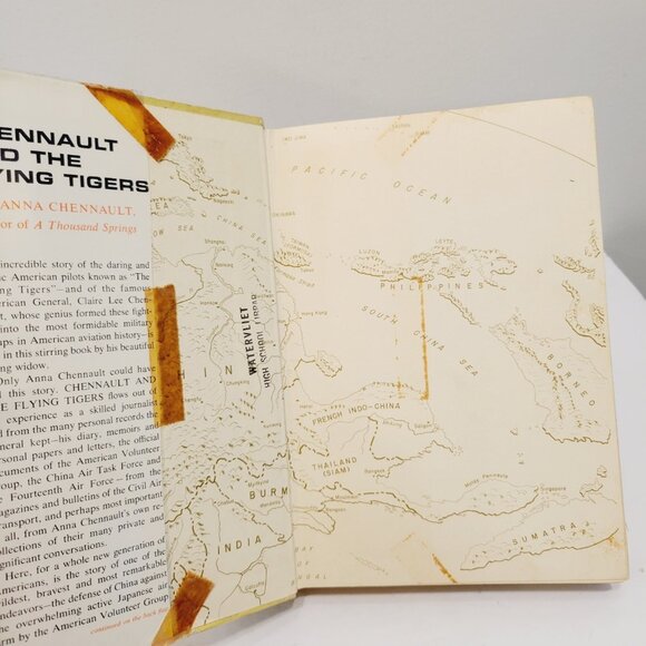 Vtg 1966 3rd Print Chennault And The Flying Tigers Anna Chennault Lib Ed. Book - Picture 3 of 6